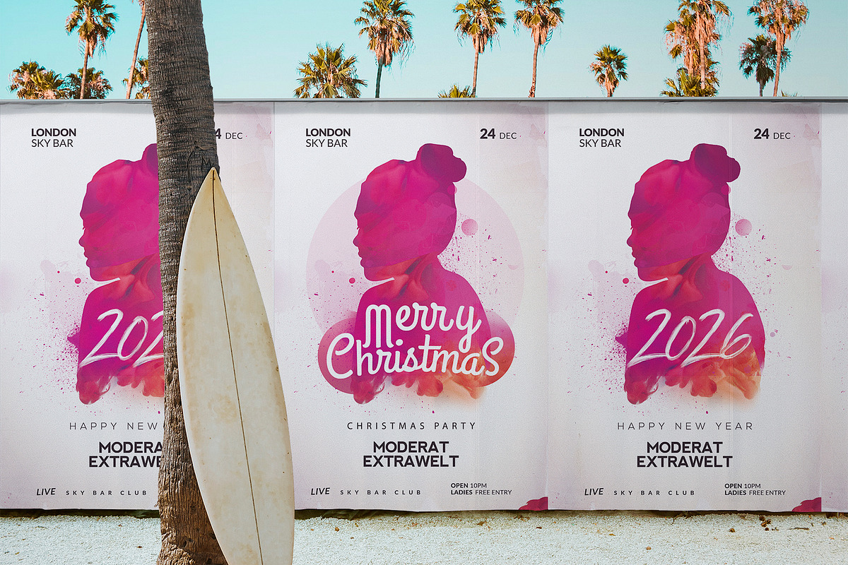 Merry Christmas Flyer, a Flyer Template by Human Made (Photo 2 of 3)