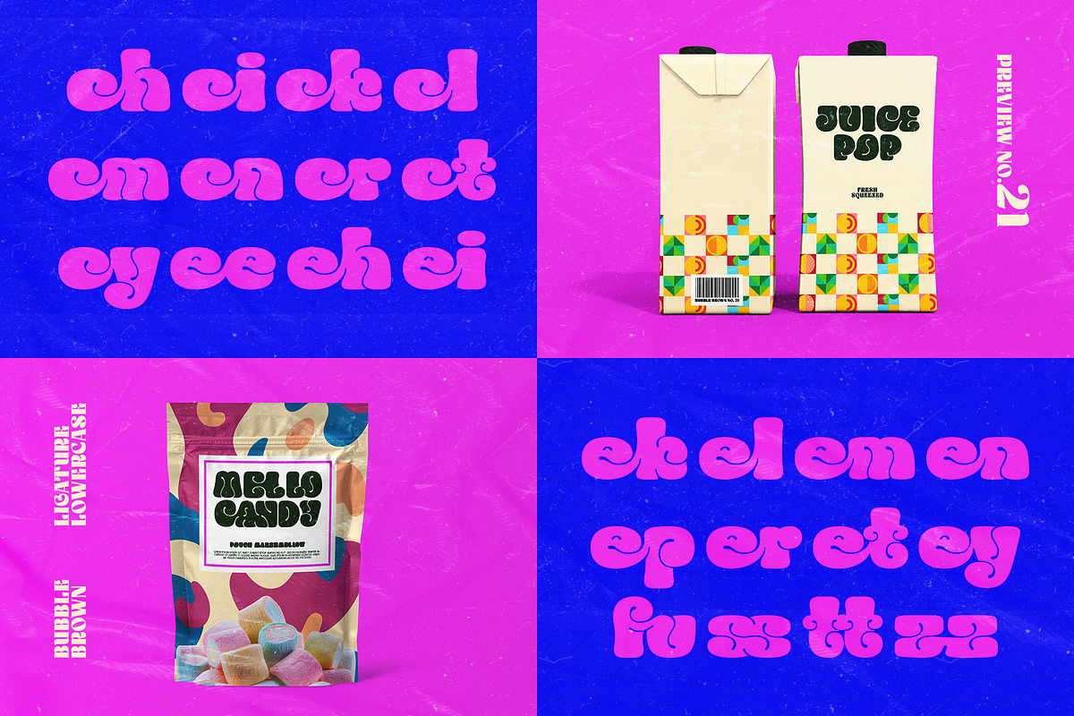 Bubble Brown Typeface, a Symbol Font by alit design (Photo 23 of 23)