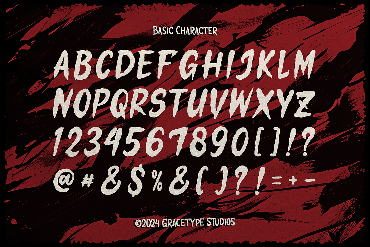 Tangkurak | Horror Font, a Font by gracetype_studio (Photo 10 of 12)