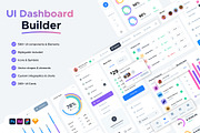UI Dashboard Builder, an UI Kit Template by KL-Webmedia (Thumbnail 1 of 6)