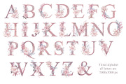 Dusty pink watercolor floral set, a Graphic by TatiArti (Thumbnail 8 of 12)