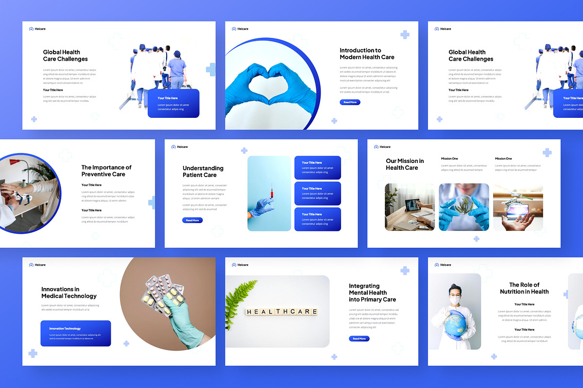 Heicare – Health Care Google Slide, a Presentation Template by Panen Creative (Photo 4 of 6)