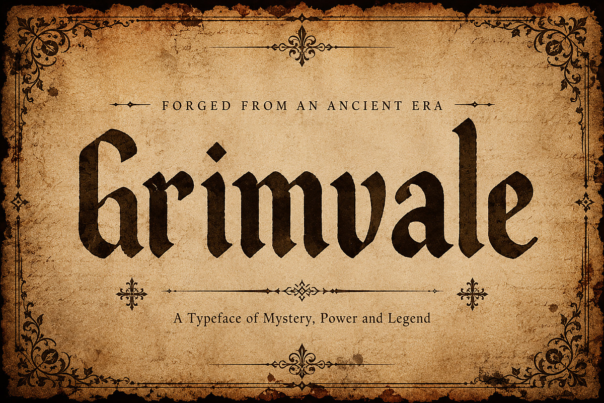 Grimvale, a Blackletter Font by Wow Magic (Photo 5 of 5)