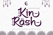 Kin Rash - Arabic Font for Fashion, a Sans Serif Font by twinstd (Thumbnail 1 of 7)