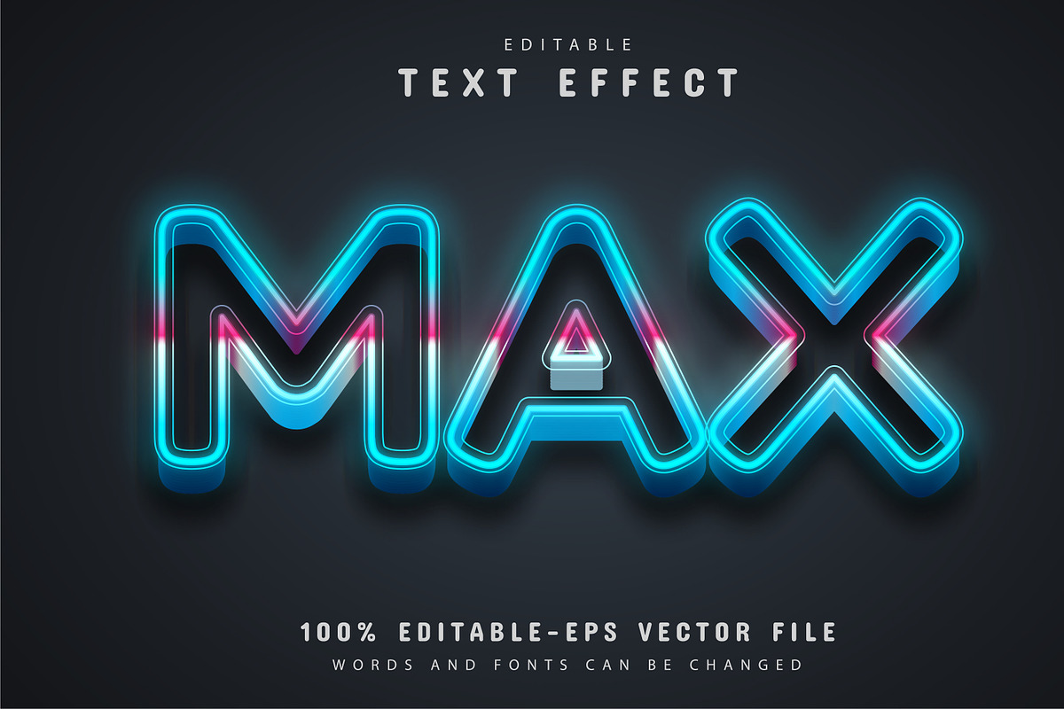 40 Neon text effect editable Vol 2, a Plug-in Add-On by Aglonemadesign (Photo 18 of 25)