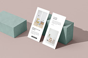 Bifold DL flyer mockup on a stone, a Print Template by simuradi (Thumbnail 2 of 10)