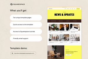 Squarespace Template: Launch Day