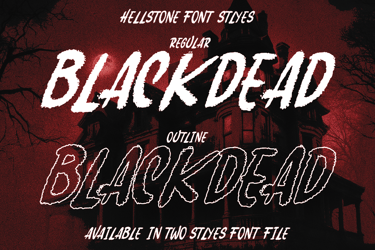 Hellstone - Horror Font, a Handwritten Font by RagamKata (Photo 10 of 12)