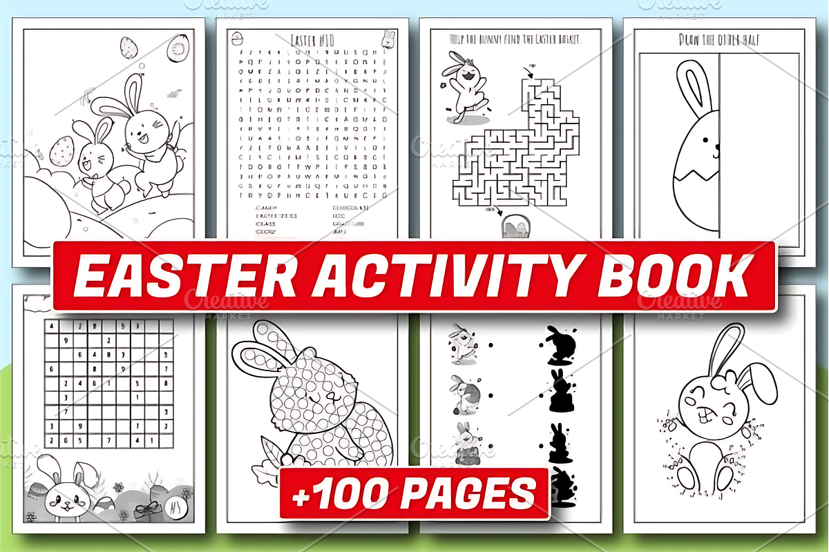 EASTER ACTIVITY BOOK for KIDS, a Seasonal Illustration by Design Station (Photo 1 of 3)