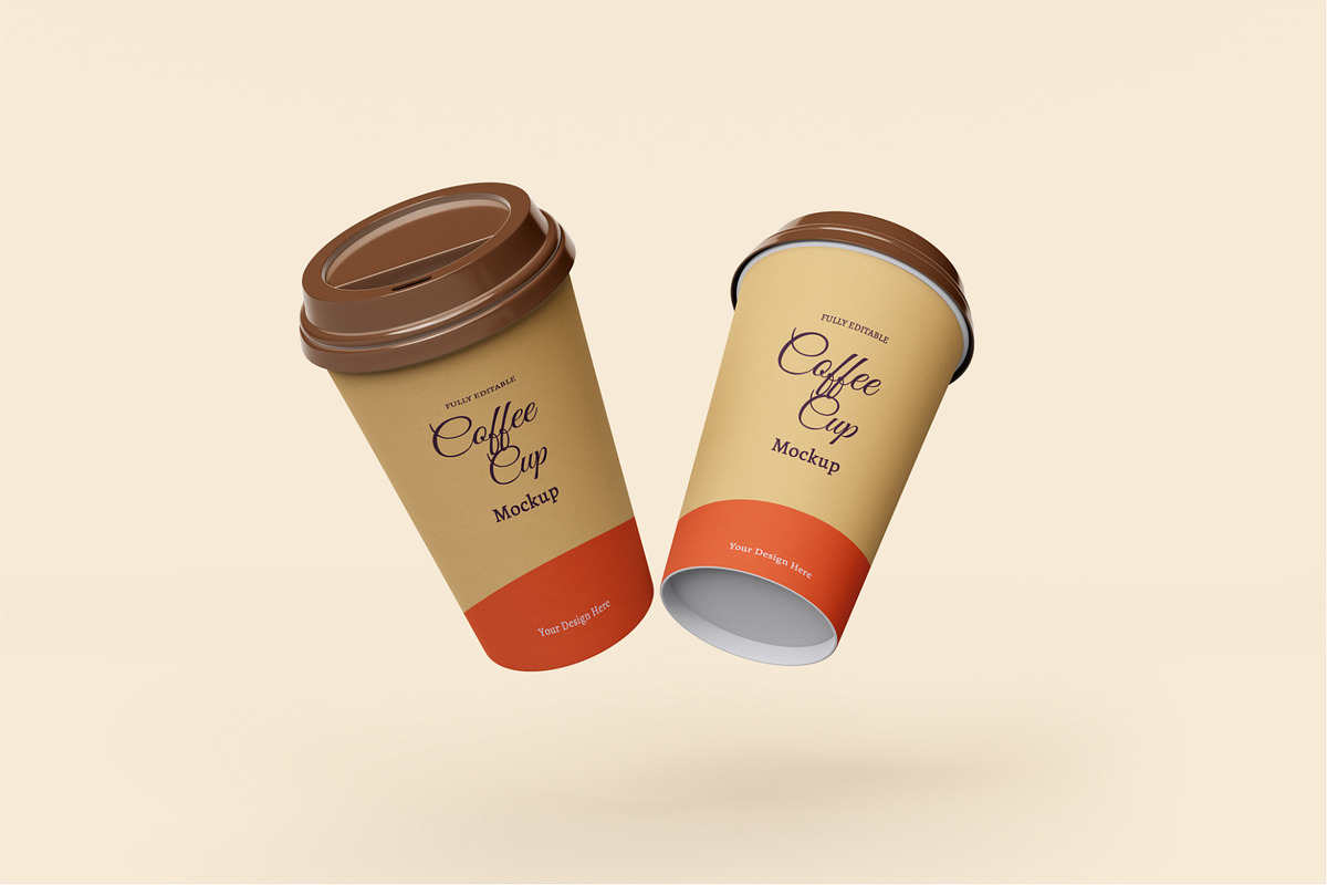 Coffee bag and coffee cup mockup, a Cups & Container Mockup by Runend (Photo 10 of 22)