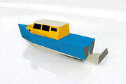 Fishing boat favor - 3d papercraft, a Print Template by PAPER amaze (Thumbnail 6 of 6)