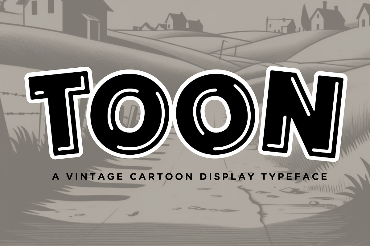 Toon, a Sans Serif Font by Loudoun Design Co. (Photo 1 of 5)