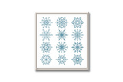 Snowflakes icon collection, a Pattern Graphic by RODINA (Thumbnail 2 of 3)