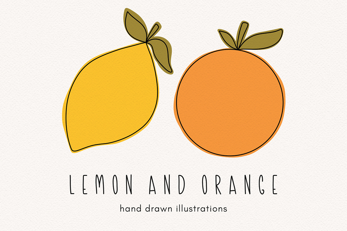 Lemon & orange clipart illustrations, a Food Illustration by Allyson Johnson (Photo 1 of 3)
