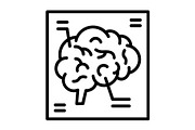 Brain X Ray Line Icon, an Icon by Pexelpy (Thumbnail 1 of 2)