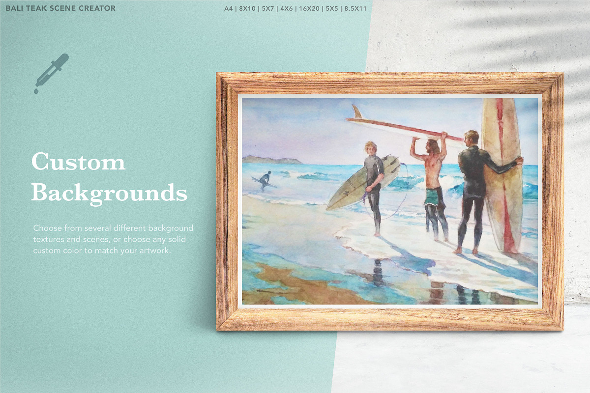 Mockup Creator: 15 Teak Frames, a Cups & Container Mockup by Drifter Studio (Photo 2 of 8)
