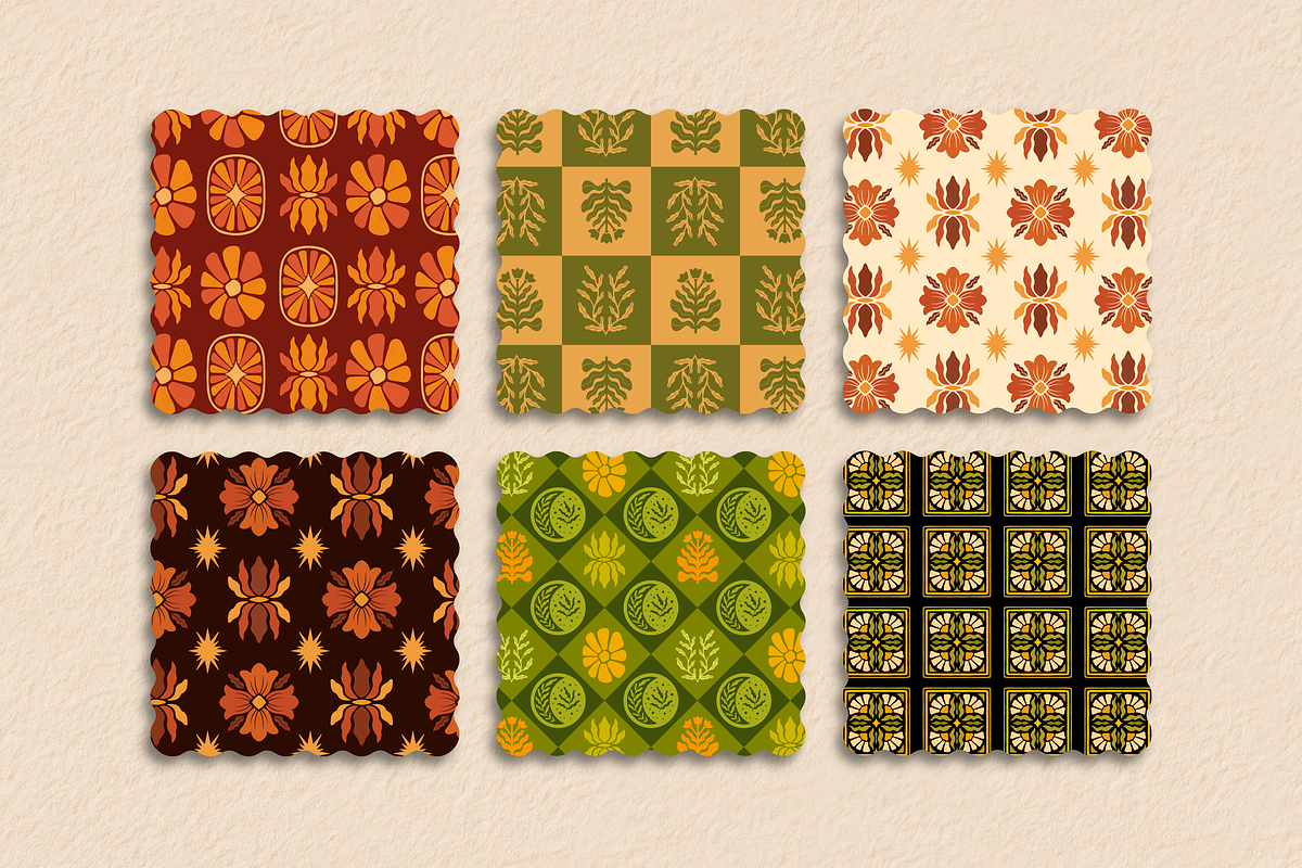 Boho Botanical Suns & Moons, a Pattern Graphic by Moon House Shop (Photo 5 of 5)