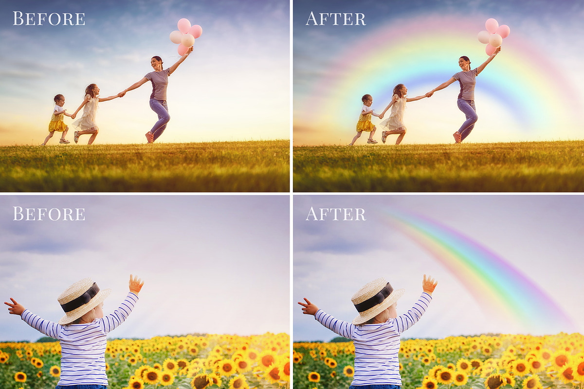 HAPPY RAINBOW PHOTO OVERLAYS, a Layer Style Add-On by BrownLeopard (Photo 5 of 6)