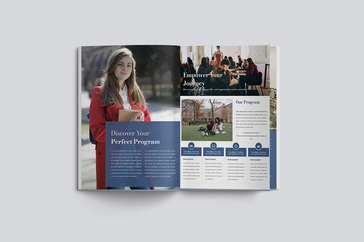Project School Handbook Template, a Brochure Template by TMint Play (Photo 7 of 8)