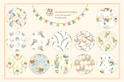 Whimsical Easter. Watercolor clipart, a Decorative Illustration by Farida Bik (Thumbnail 12 of 14)