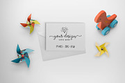 Greeting card mock - kid friendly, a Print Template by Garlic Friday Design (Thumbnail 1 of 2)