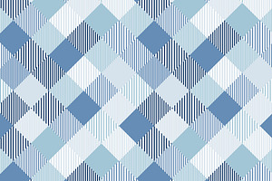 Blue And White Geo Checker Pattern