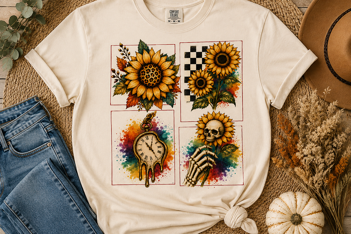 Skeleton Sunflower Png Bundle, an Object Graphic by Daisy Design (Photo 10 of 21)