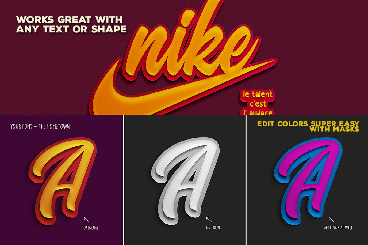 Double Paper Cut Effect & Lettering, a Graphic by TVartworks (Photo 4 of 13)