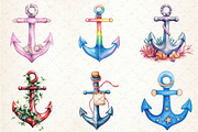 Summer Anchor Clipart, an Illustration by Rose Art (Thumbnail 2 of 4)