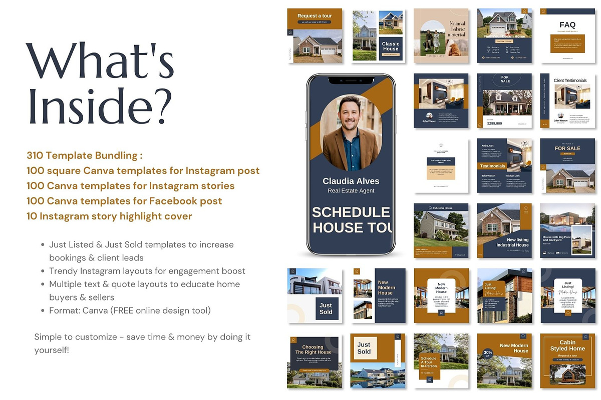Real Estate Bundle Canva Template, a Social Media Template by Kawalan Studio (Photo 2 of 10)