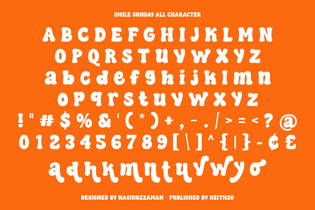 Smile Sunday - Cute Groovy Font, a Handwritten Font by Keithzo (Photo 7 of 7)