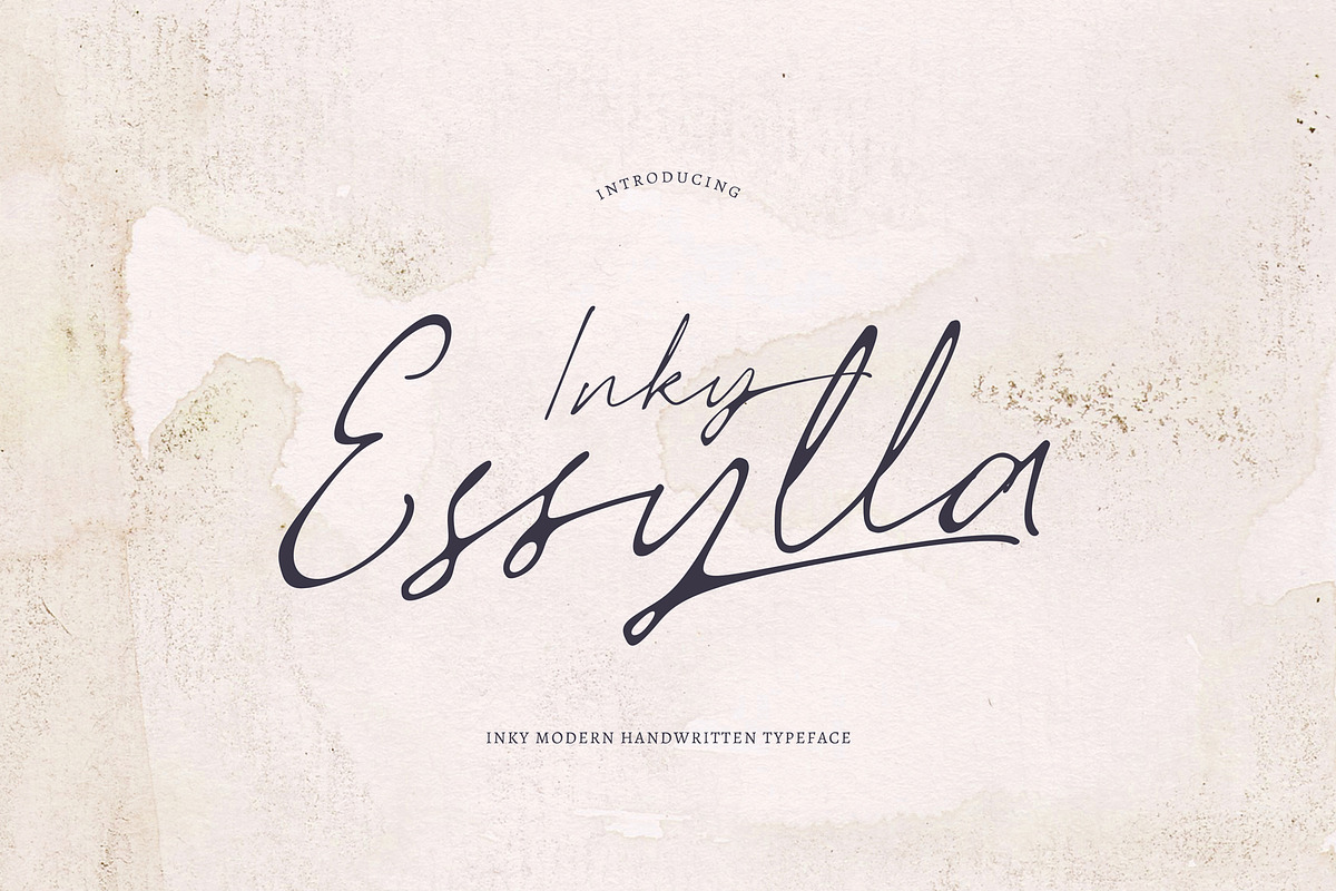 Inky essylla, a Script Font by rudiSasori (Photo 1 of 10)