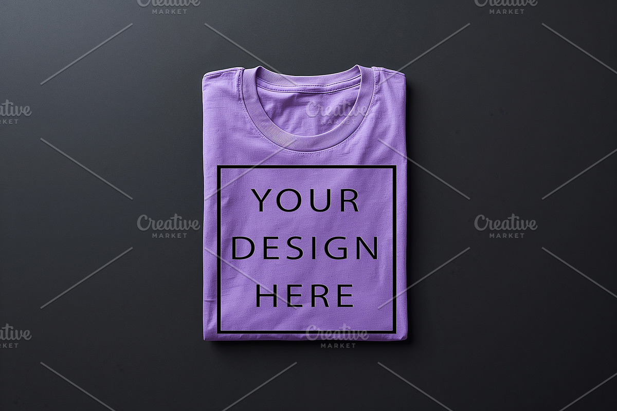 T-Shirt Mockup - Lavender Edition, a Shirt Mockup by ForhadGFX (Photo 10 of 12)