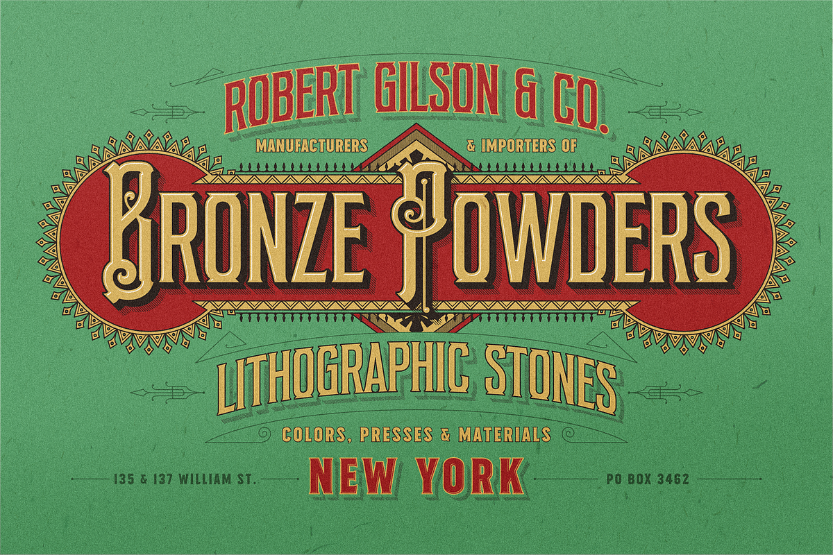 AM Wristen & Ornaments (Disc 20%), a Serif Font by Akarmati (Photo 3 of 13)
