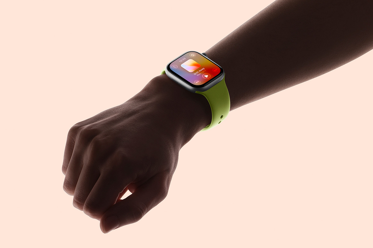 24 Watch Series 11 in Hand Mockups, a Wearable Device Mockup by Asylab (Photo 42 of 107)