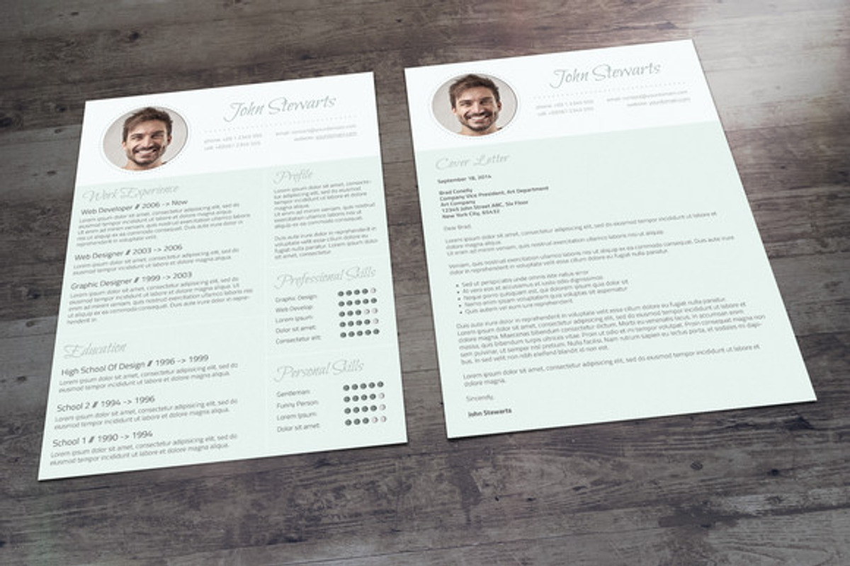 Fresh CV + Cover Letter, a Resume Template by Visual Impact (Photo 2 of 3)