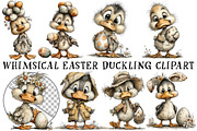 Whimsical Easter Duckling Clipart, an Illustration by OK Design (Thumbnail 2 of 6)