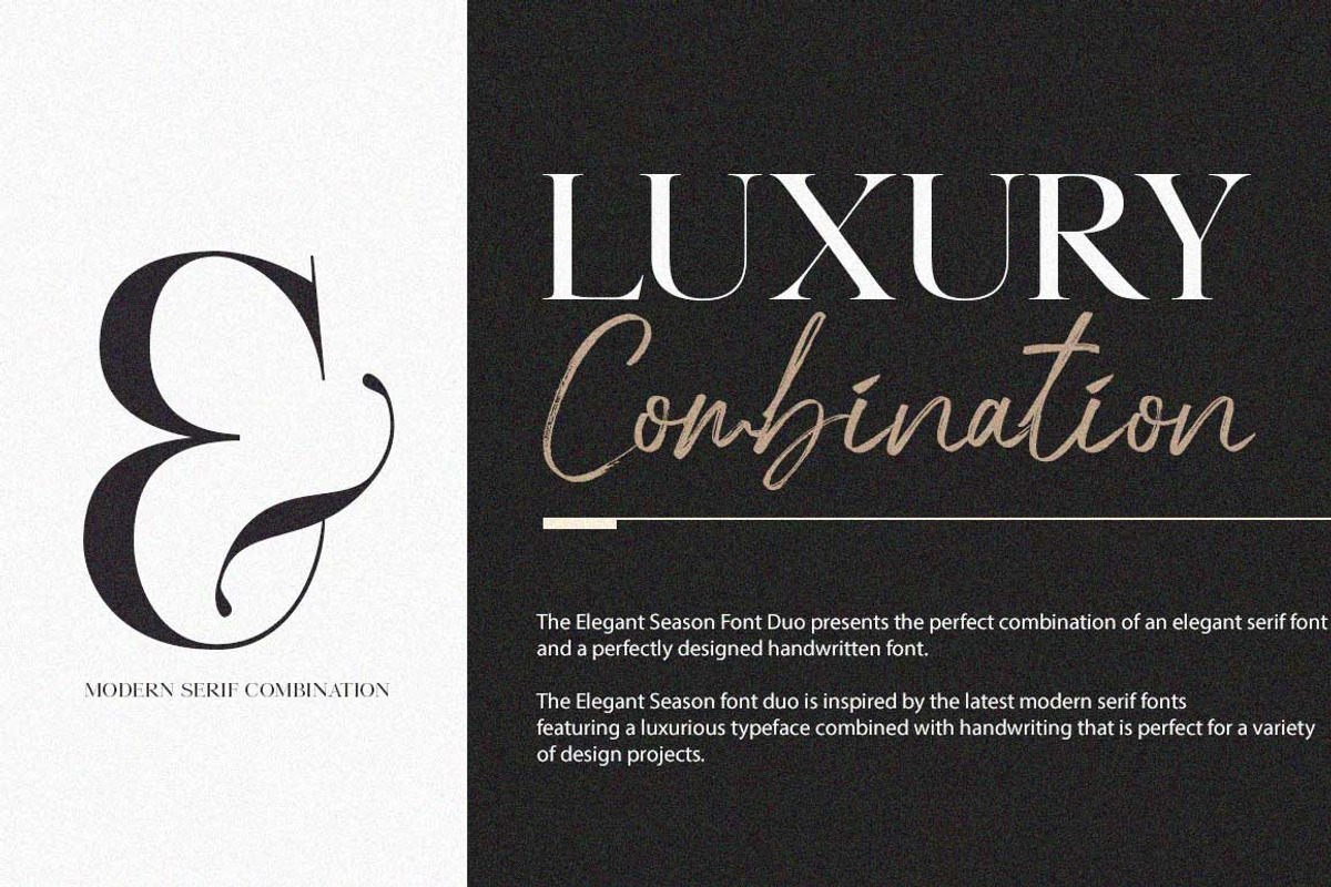 Elegant Seasons Font Duo, a Script Font by Lucky Type (Photo 11 of 25)