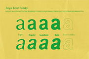 ZOYA, a Sans Serif Font by Mirela Gherman (Thumbnail 3 of 15)