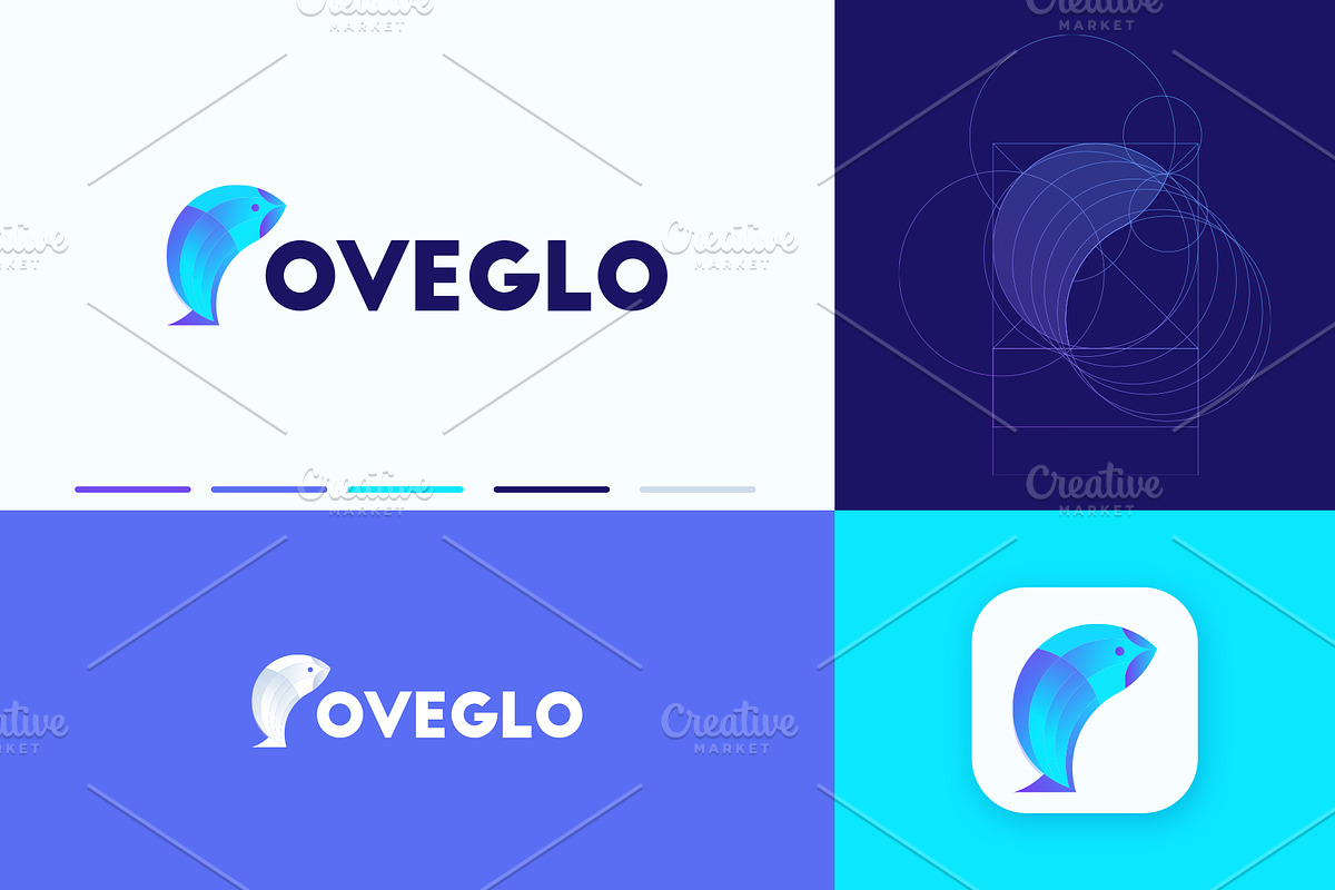Oveglo Logo template, a Branding & Logo Template by MindMuse