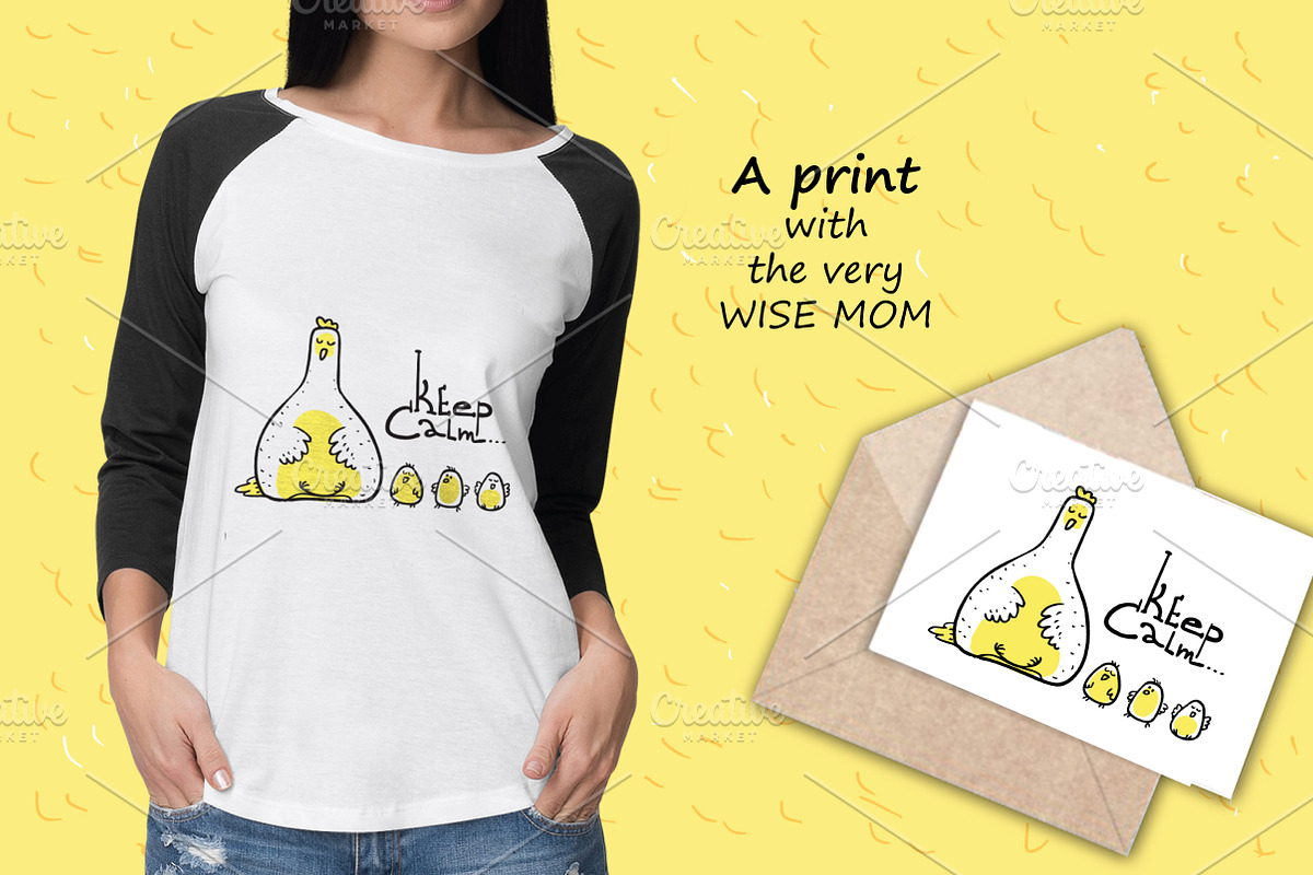 Wise Hens - 32 patterns+print, an Animal Illustration by Zooza Art (Photo 8 of 10)