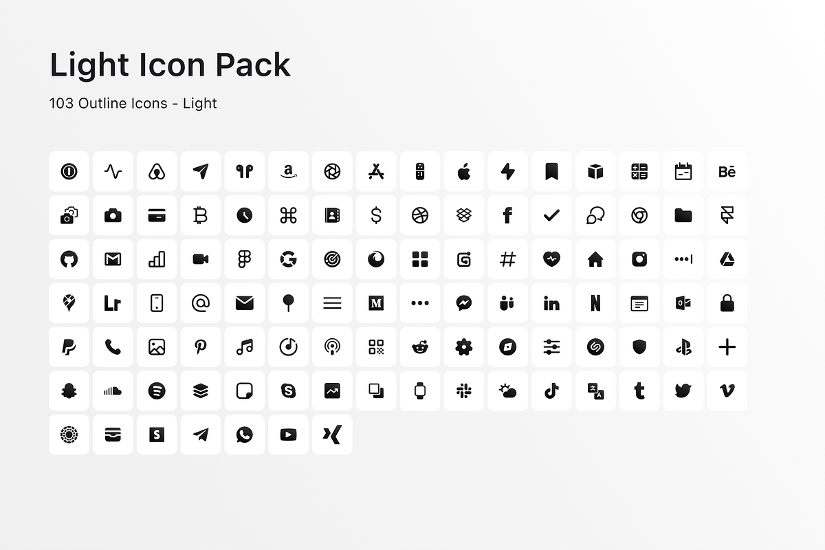 iOS 14 Minimal Icon Set, an Icon by Ghostpixel (Photo 6 of 11)