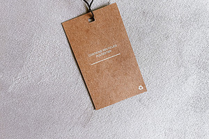Contains recycled polyester fashion label tag, sale price card o, a Beauty & Fashion Photo by Studio ANNA