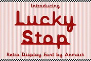 Lucky Stop Display Retro Vibe Font, a Sans Serif Font by AnMark (Thumbnail 1 of 11)
