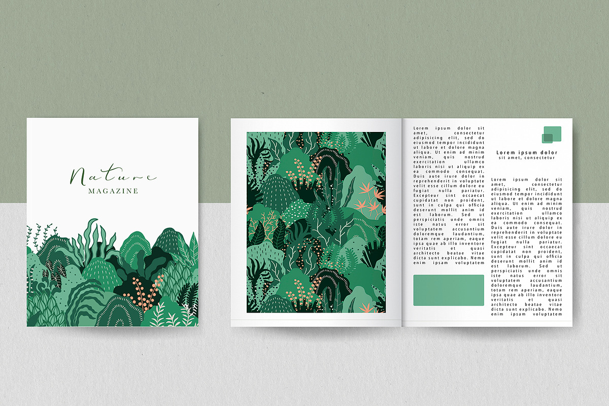 Modern abstract floral set., a Texture Illustration by Alona Savchuk (Photo 6 of 14)