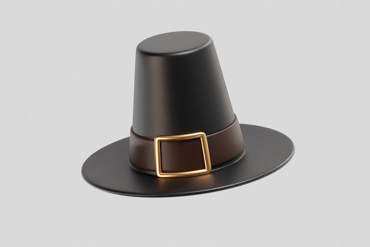 Pilgrim Hat, an Object 3D Model by fahad121 (Photo 5 of 7)
