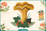 Mushroom Botanical Clipart Bundle, an Object Graphic by Actual Pixel (Thumbnail 4 of 21)