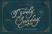 Lovely Sunday Script Font, a Script Font by Monoco Type Foundry (Thumbnail 1 of 9)
