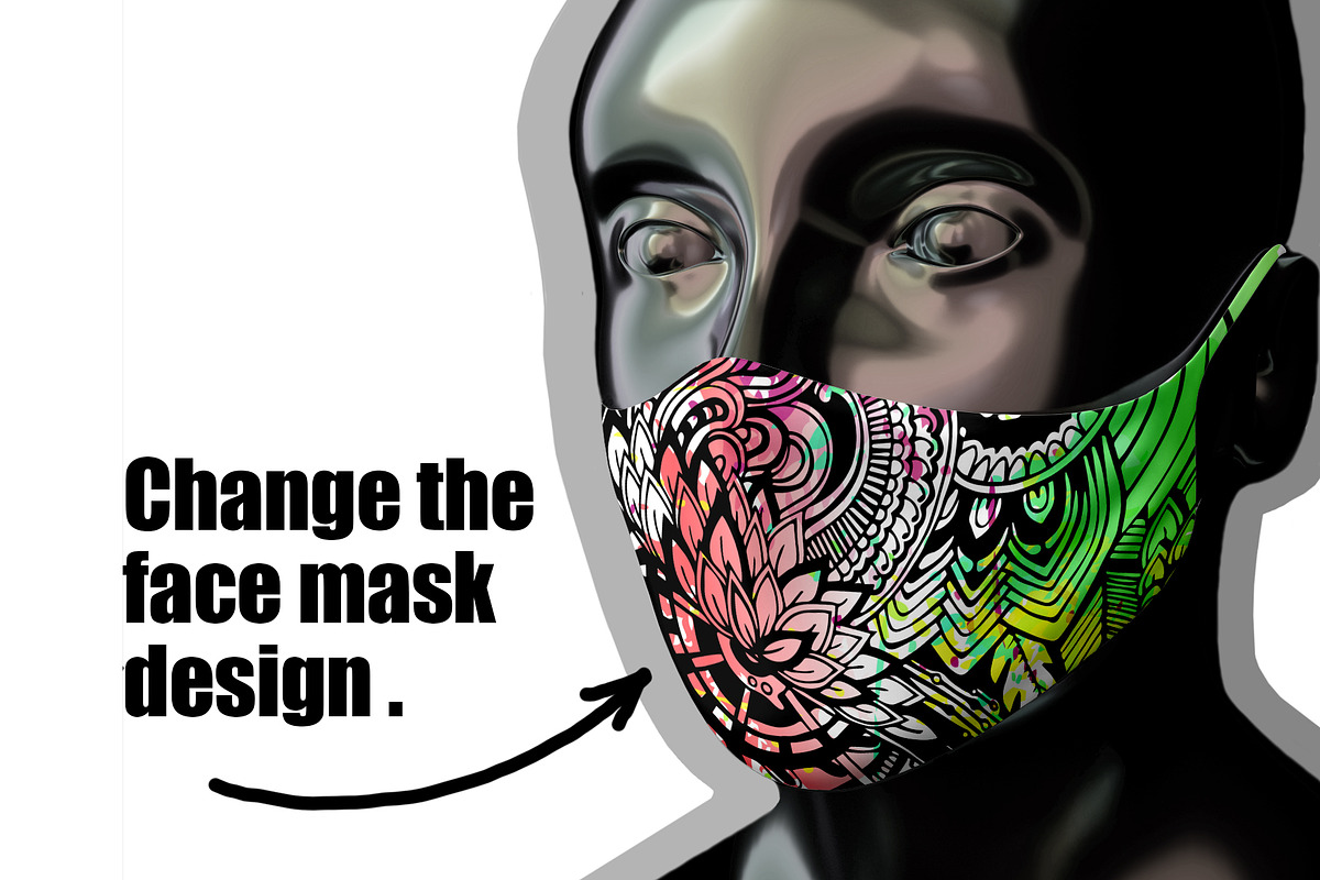 Face Mack NEW trand, a Mask Mockup by Radmila (Photo 9 of 11)