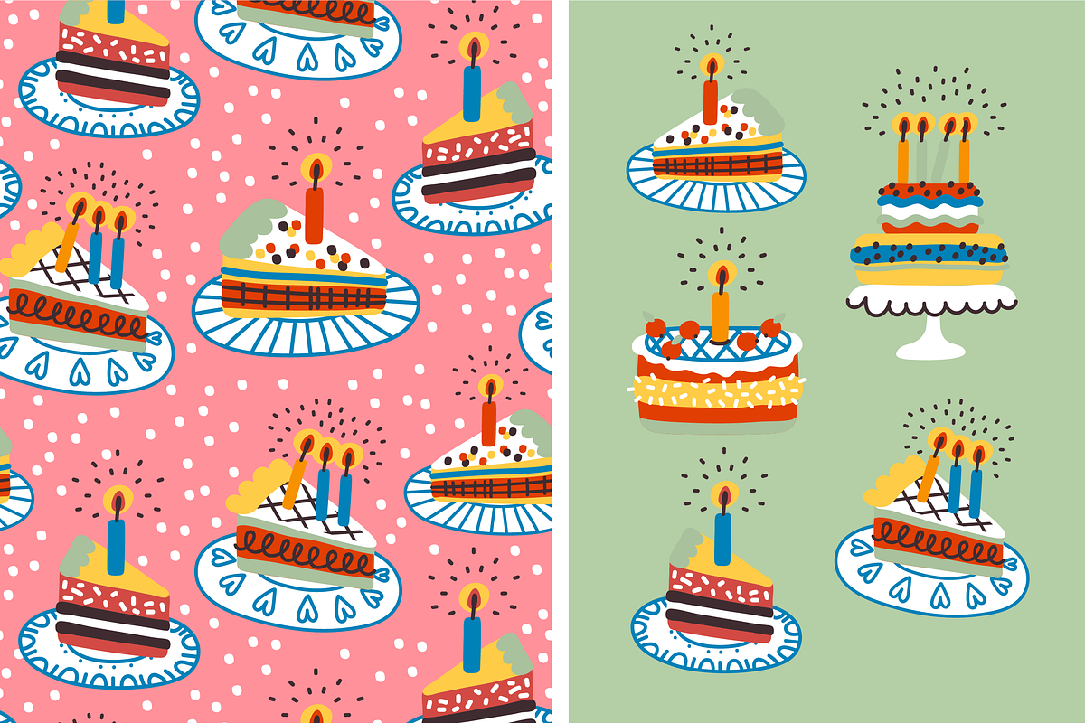 Let's celebrate | patterns & objects, a Pattern Graphic by Nastya Tkachova (Photo 4 of 9)